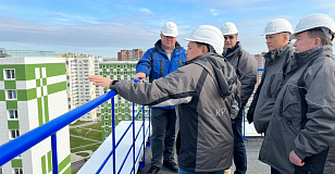 Члены совета директоров КРПК оценили ход строительства ЖК «Любимов»